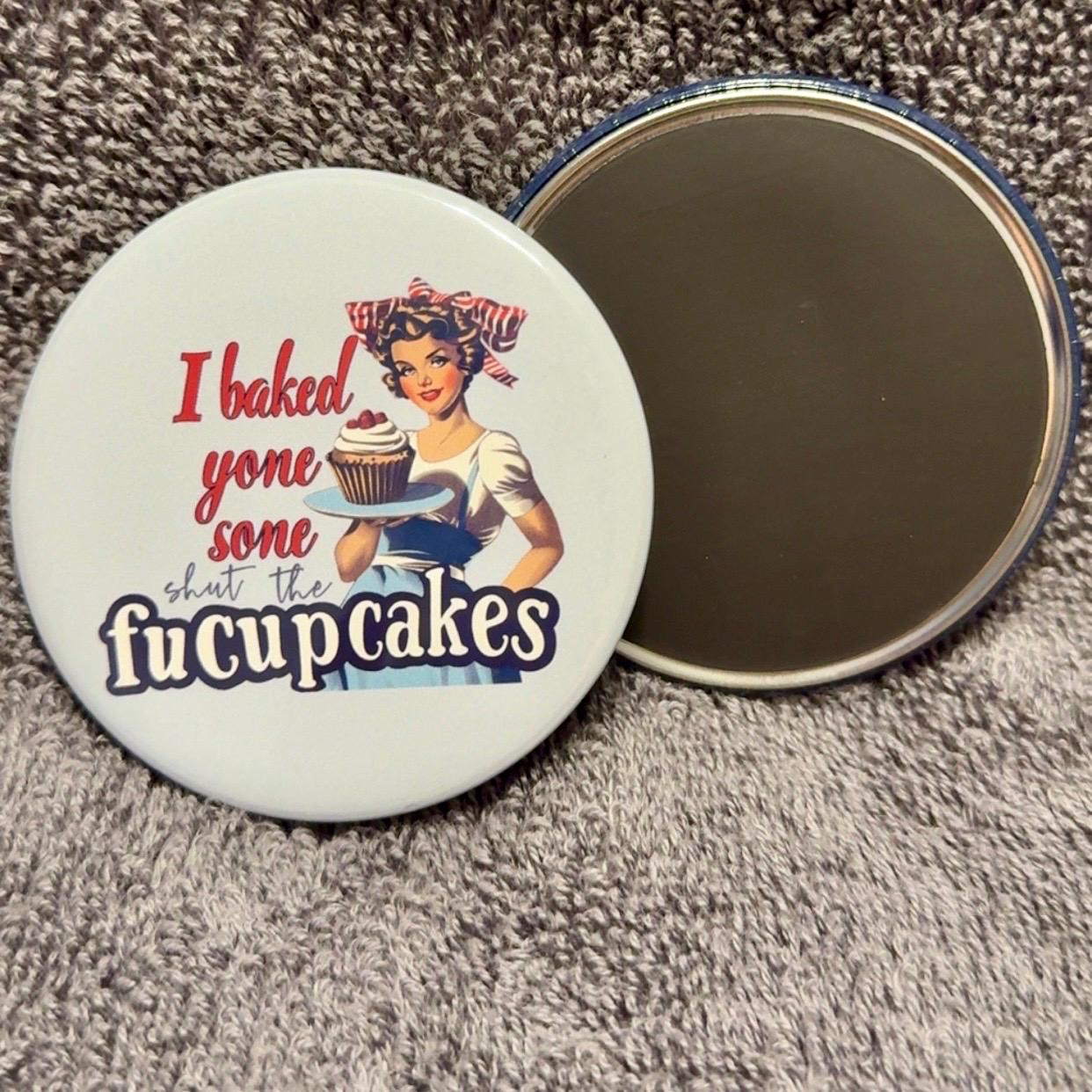 Retro Sarcastic Lady Magnet, kitchen decor, Gag gift, Stocking stuffer (2.5 inch round)